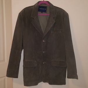 Van Heusen Leather Suede Men's Sport Coat Blazer